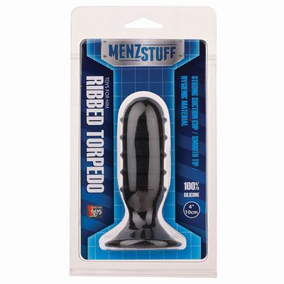 ׸���� ����������� ��������� ������ MENZSTUFF RIBBED TORPEDO PLUG - 10 ��.