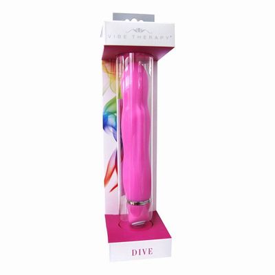 Cиликоновый вибратор Vibe Therapy Dive Pink V04R4S