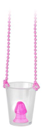 ����� � �������� Pecker Shot Glass Necklace PINK 7