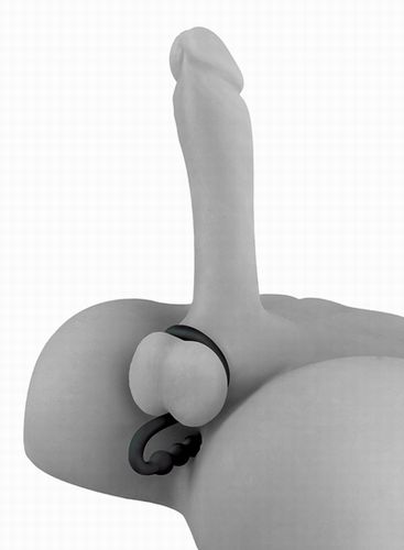 �������� ������� BALL CINCH WITH ANAL BEAD BLACK 