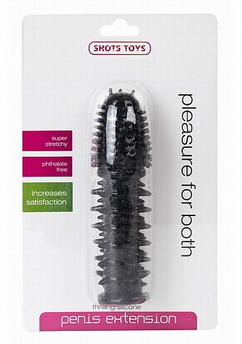 �������Thrilfing Silicone-Penis Extension Black