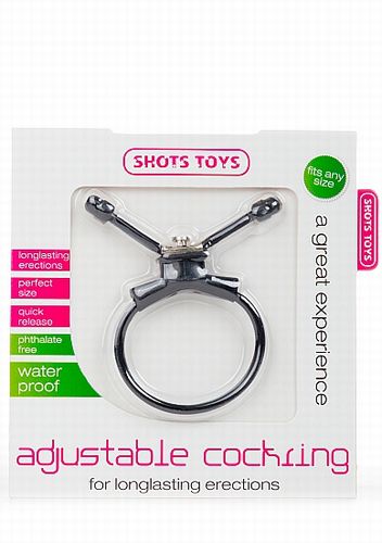 ����������� ����� Adjustable Cockring Black SH-SHT156BLK