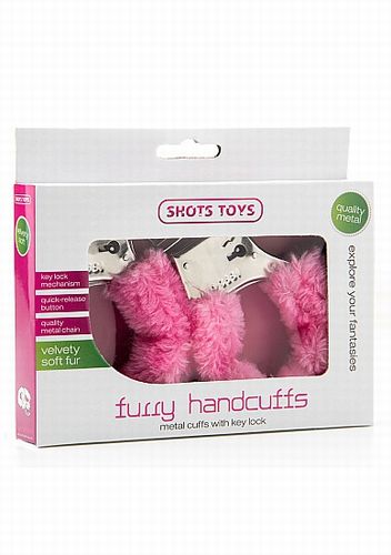 ��������� Furry Handcuffs Pink SH-SHT255PNK
