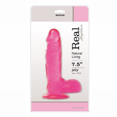 ������������� JELLY DILDO REAL RAPTURE PINK 7.5
