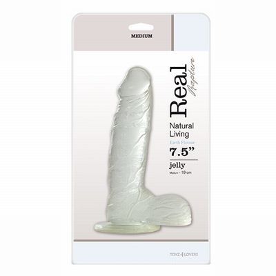 ������������� JELLY DILDO REAL RAPTURE CLEAR 7.5
