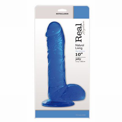 ������������� JELLY DILDO REAL RAPTURE BLUE 10