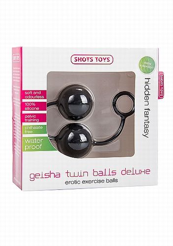 ������ Geisha Twin Balls Deluxe Black SH-SHT071BLK
