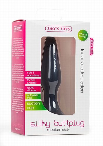 �������� ���������� Silky Buttplug Medium Black 