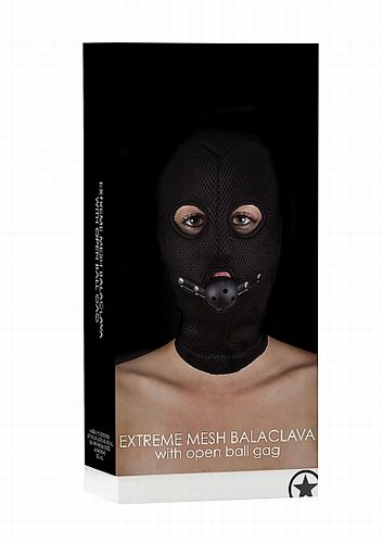 ����� � ������ Extreme Mesh Balaclavea with Open Ball Gag 