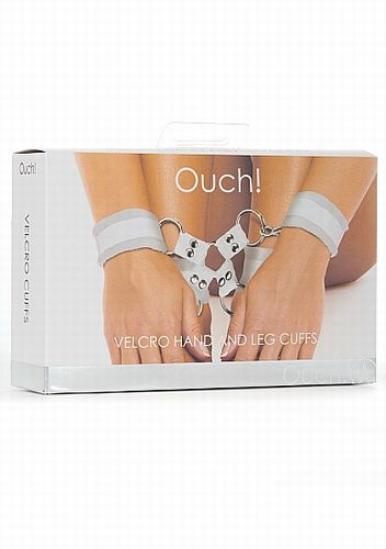 �������� ��� �������  Velcro hand and leg cuffs white 