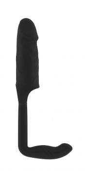 ������� Stretchy Penis Exten and Plug  Black No.38 SH-SON038BLK