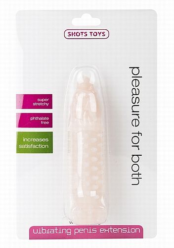 ������� Wagging Dog Vibr. Penis Extension Transparent
