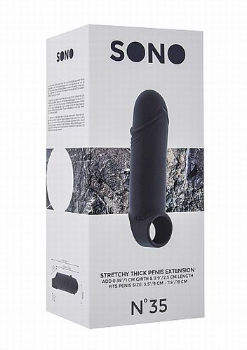  Stretchy Thick Penis Extension Grey No.35 