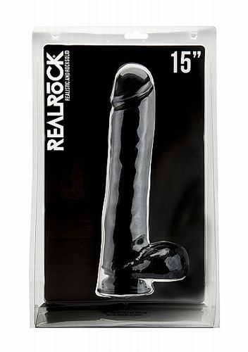  Realistic Cock 15" Black 