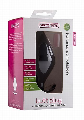 �������� ������ Butt Plug with Handle Medium Black