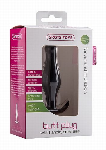 �������� ������ Butt Plug with Handle Small Black 