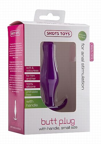 �������� ������ Butt Plug with Handle Small Purple 