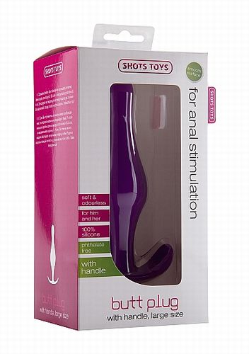 �������� ������ Butt Plug with Handle Large Purple