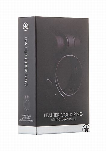 ����������� ������������ Leather Cock Ring Black 