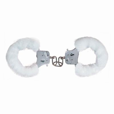    Furry Fun Cuffs White 9503TJ