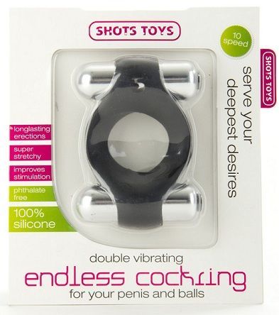 ׸   Double Vibrating Endless Cockring 