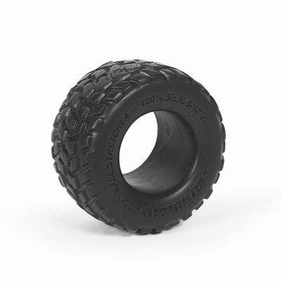 Чёрное силиконовое колечко-колесо для усиления эре