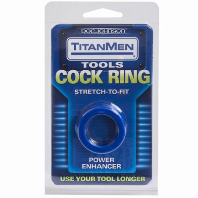    Titan Men Cock Ring Blue