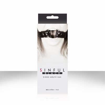 ׸    Sinful Black O-Ring Mouth Gag