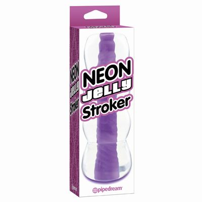   Neon Jelly Stroker Purple