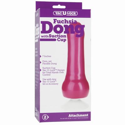    Vac-U-Lock Fuchsia Dong with Suction Cup