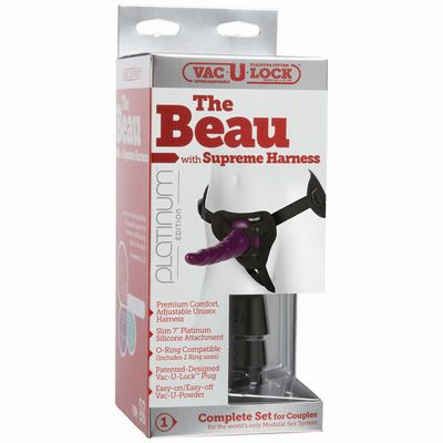  Vac-U-Lock Fuchsia Dong with Suction Cup