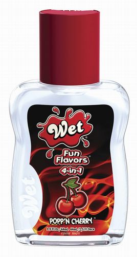   Wet Fun Flavors Popp n Cherry Flavored Warming Massage Lubricant - 44 .