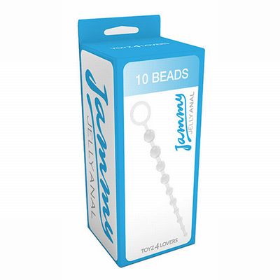 ���������� �������� ������� � �������� JAMMY JELLY ANAL 10 BEADS CRYSTAL - 32 ��.