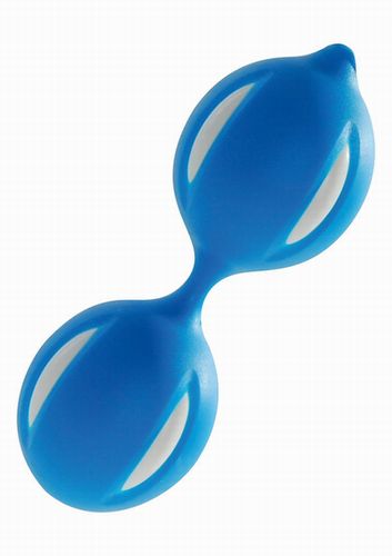 Голубые вагинальные шарики CANDY BALLS TOFFEE BLUE