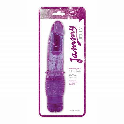 ���������� �������� � �������� VIBRATOR JAMMY JELLY HAPPY GLITTER - 21 ��.