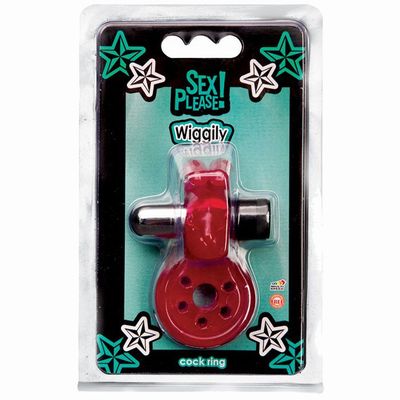 ����������� ������ � ��������� � ������������ ������� Sex Please! Wiggily Vibrating Cock Ring