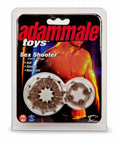 �������� �� 2 ����������� ����� Adam Male Toys Sex Shooter Cock Rings