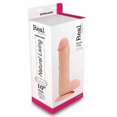 ������������� REALISTIC DILDO REAL RAPTURE FLESH 10" T4L-00700686