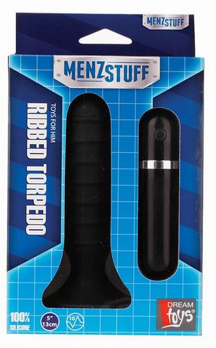 ׸���� ������������� ��� �������� ���������� MENZSTUFF RIBBED TORPEDO - 13 ��.