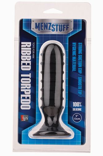 ׸���� ����������� �������� �������� MENZSTUFF RIBBED TORPEDO DONG - 13 ��.