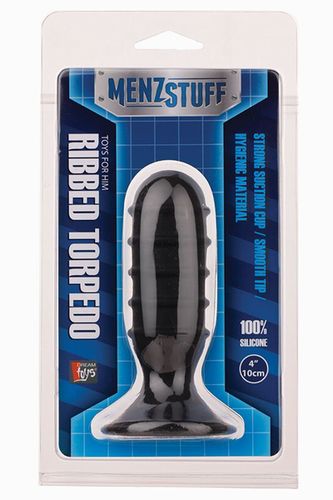 ׸���� ����������� ��������� ������ MENZSTUFF RIBBED TORPEDO PLUG - 10 ��.