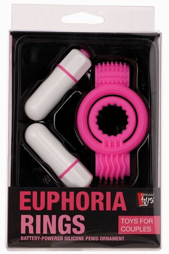 ������� ����������� ������ � 2 ��������������� NEON EUPHORIA CLITORAL MASSAGE RING