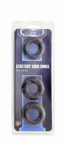   3    MENZSTUFF STRETCHY COCK RINGS