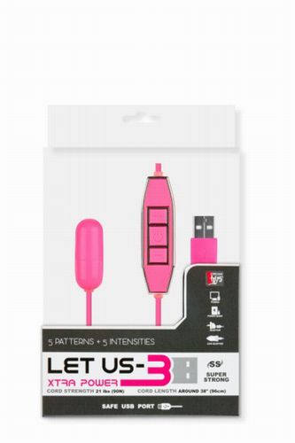 ������� ����������� � �������� �� USB LET US-B 10 RHYTHMS BULLET SMALL PINK