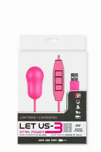 ������� ��������������� � �������� �� USB LET US-B 10 RHYTHMS BULLET LARGE PINK