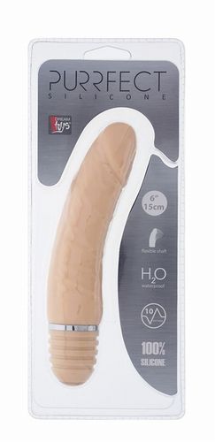 �������� ����������� �������� PURRFECT SILICONE VIBRATOR 6INCH FLESH - 15 ��.