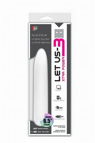 ����� ������������ �������� � �������� �� USB LET US-B VIBRATOR WHITE - 17 ��.