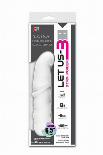 ����� ������������ � �������� �� USB LET US-B VIBRATOR WHITE - 17 ��.