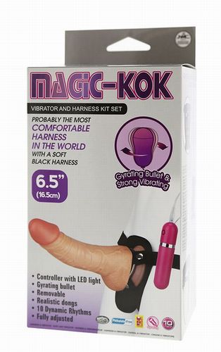 �������� �������������-������ � ���������� �� ����� MAGIC-KOK VIBRATOR AND HARNESS KIT