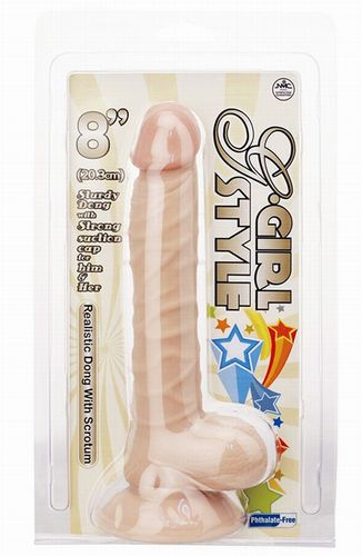 ������������ ������������� G-GIRL STYLE 8INCH DONG WITH SUCTION CUP - 20 ��.